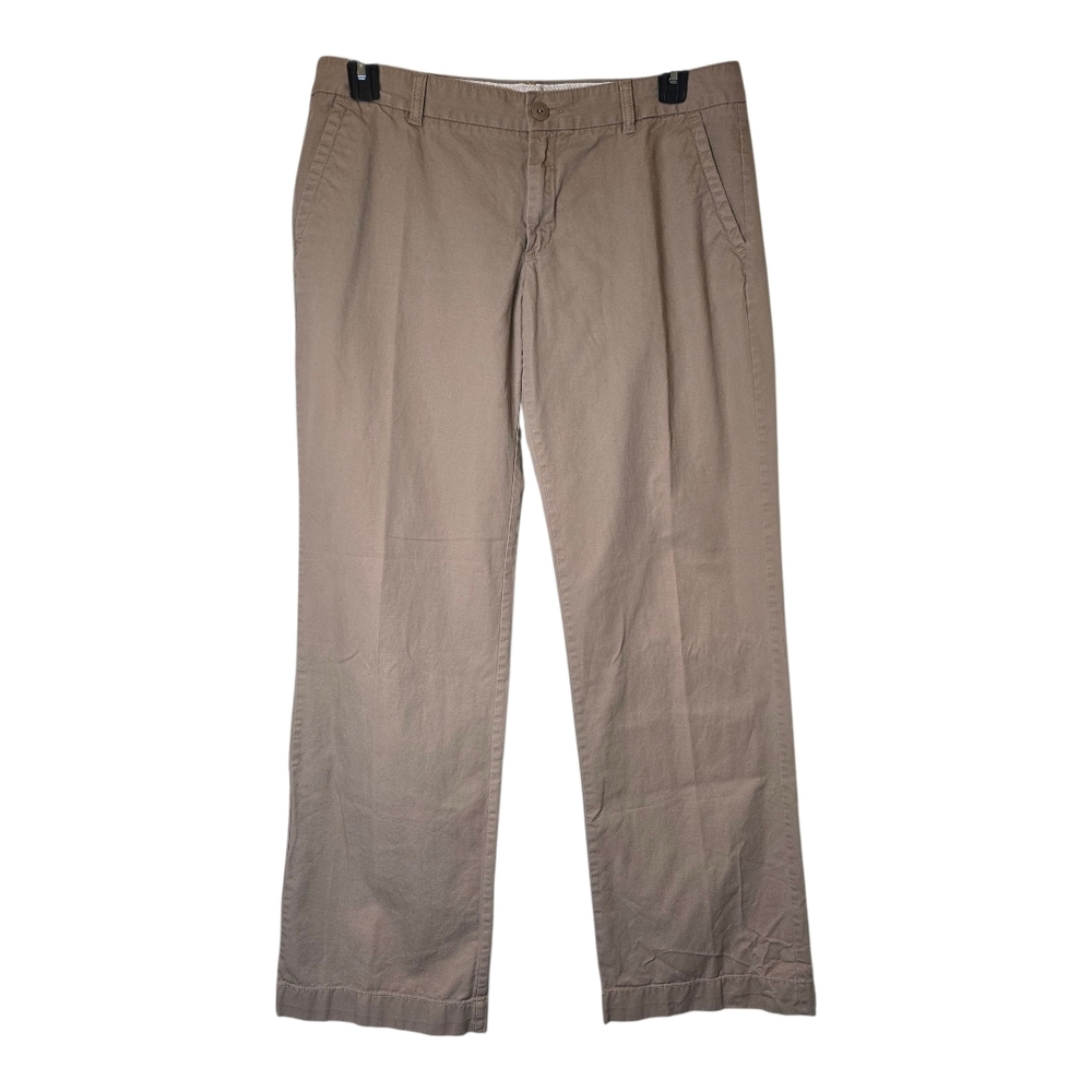 Gap Wide-Leg Khaki Pants, W 12 Long Chinos Neutral Office Closet Staple Preppy